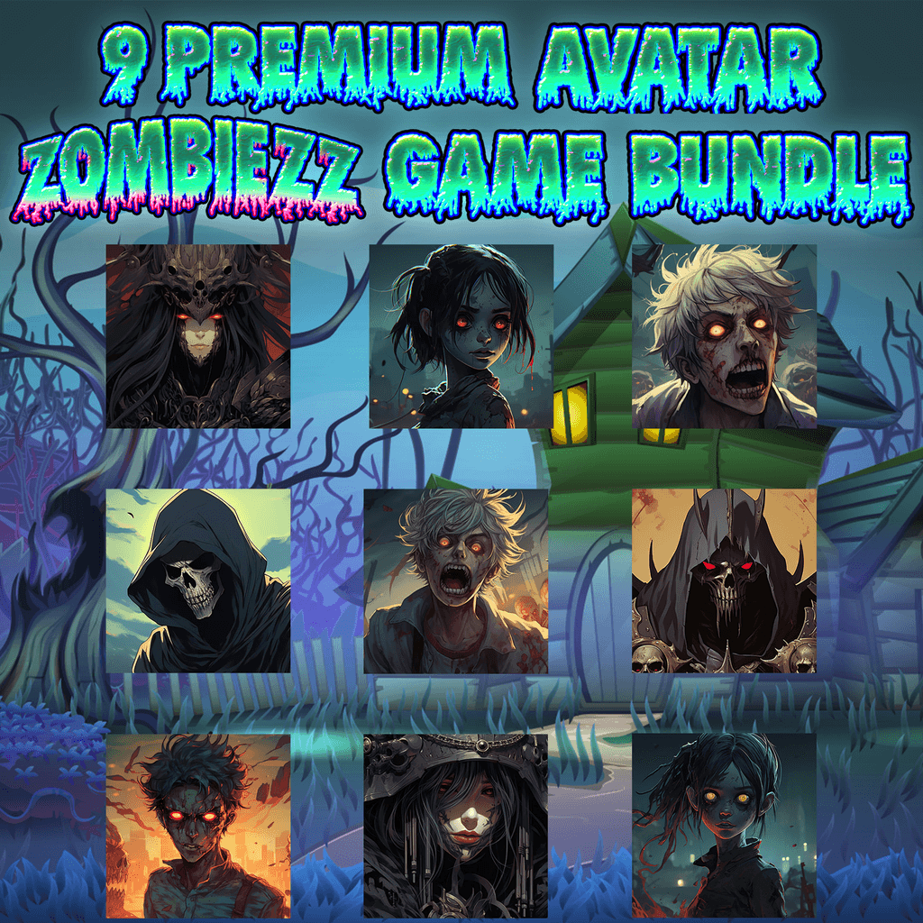 9 Premium Avatar Zombiezz Game Bundle