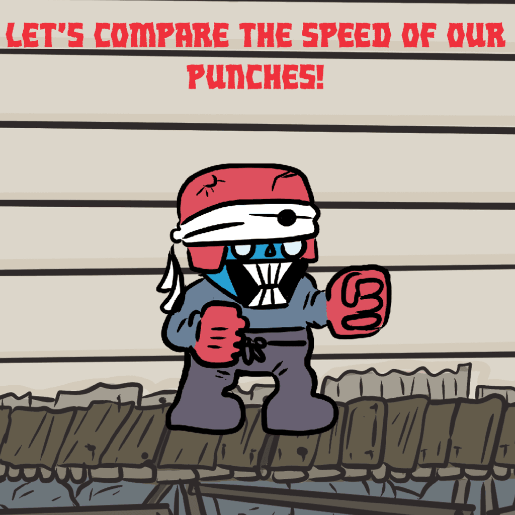 Let's compare the speed of our punches!