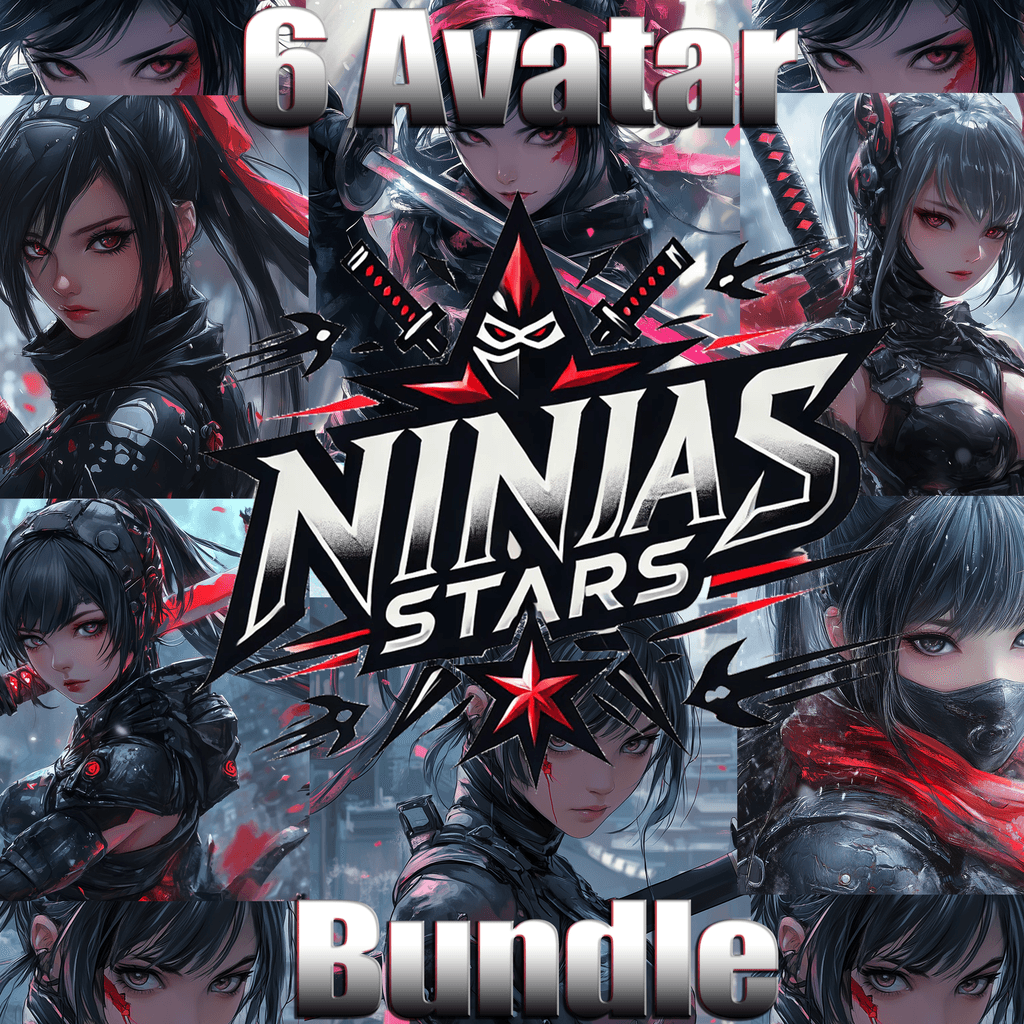 6 Avatar Ninja Stars Bundle