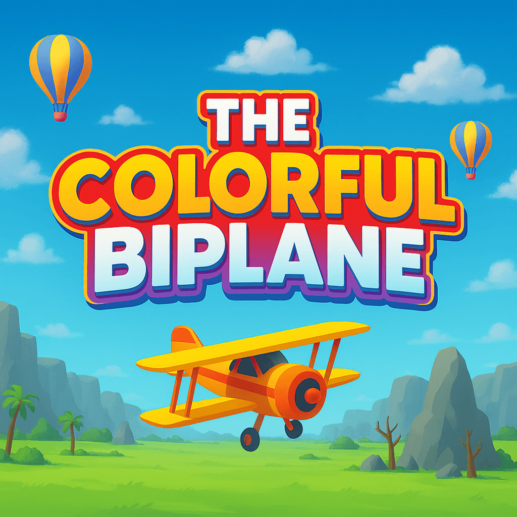 The Colorful Biplane